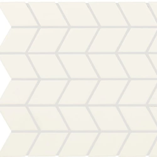 Color Wheel Retro - Matte Arctic White Chevron