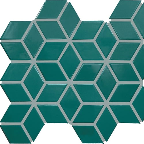 Color Wheel Retro - Peacock 3D Cube