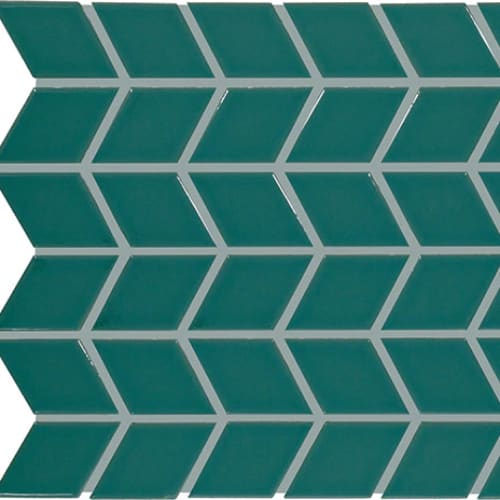 Color Wheel Retro - Peacock Chevron