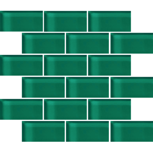 Glass Blox - Glisten Green 2"X4"