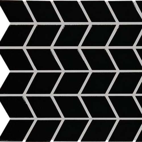 Color Wheel Retro - Black Chevron