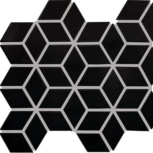 Color Wheel Retro - Matte Black 3D Cube