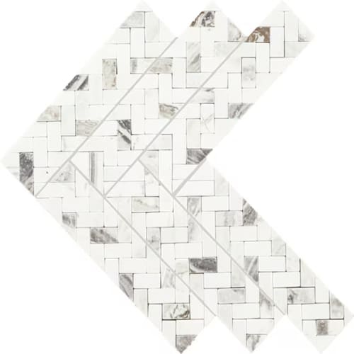 Eclessia Marble - Volakas Double Herringbone