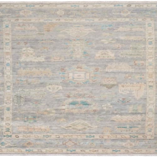 Odessa Ods01 Grey Multicolor 10" X 14"