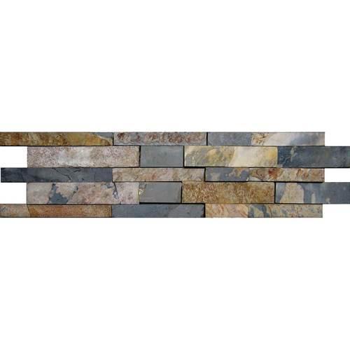 Stacked Stone - Indian Multi (Random Kayla High-Low Natural Cleft Ungauged)