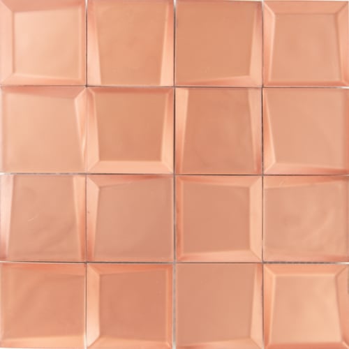 Sideview Glass - Copper 3"X3" Matte