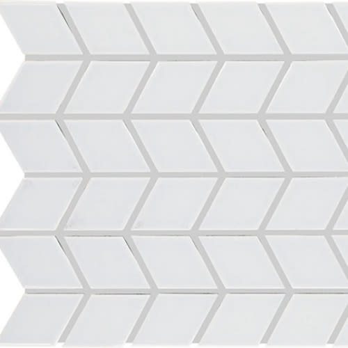 Color Wheel Retro - Arctic White Chevron