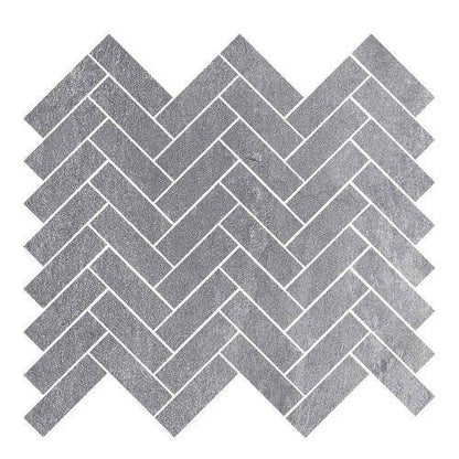 Delta in Dark Grey Herringbone - 1 X 3 Mosaic
