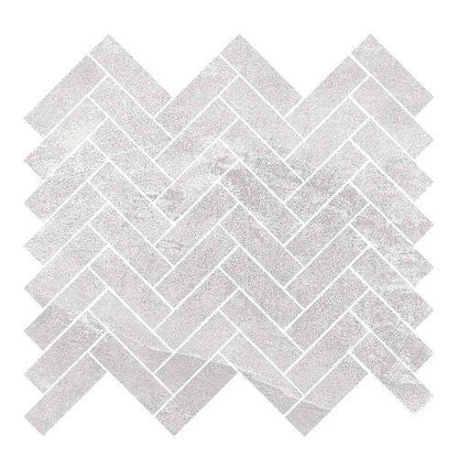 Delta in Light Grey Herringbone - 1 X 3 Mosaic