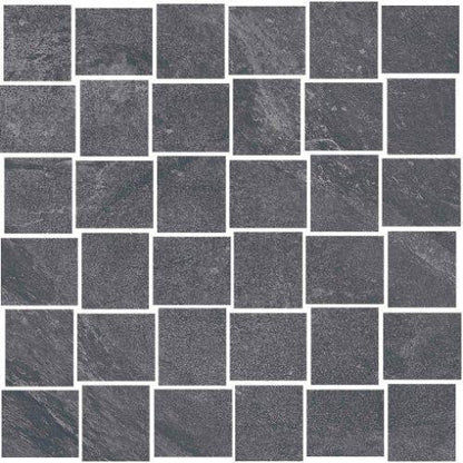 Delta in Nero Basketweave - 2 X 2 Mosaic