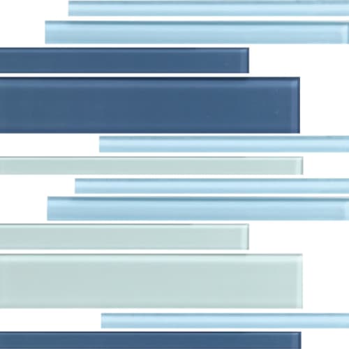 Color Wave - Random Interlocking - Winter Blues