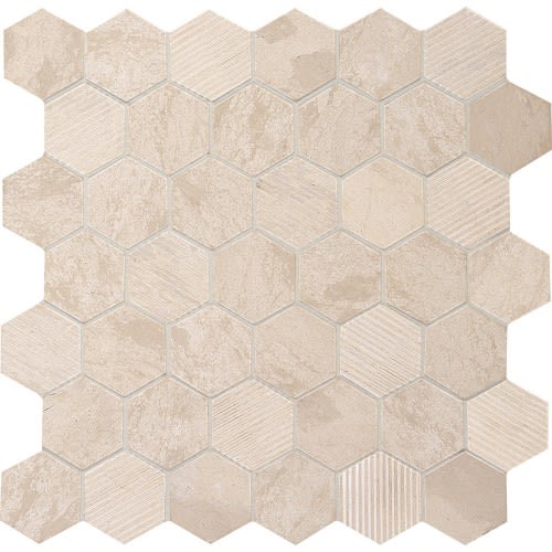 Limestone Collection - Adour Creme 12X24 Hexagon