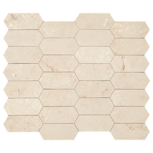Marble Collection - Latte Elongated Hex