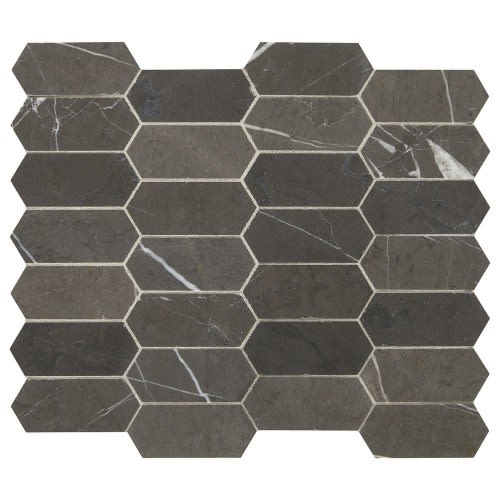 Marble Collection - Antico Scuro Elongated Hex