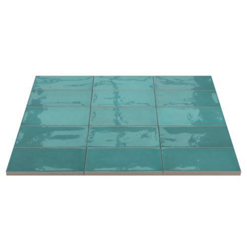 Village - Teal - 2 X 5