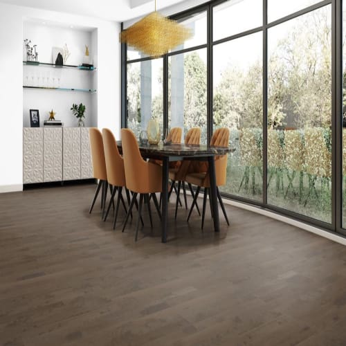 Elegancia Collection - Smooth Yellow Birch Solid 34 - Modern Grey 3.25