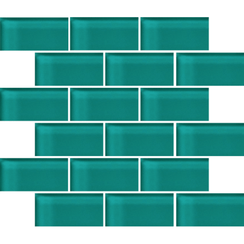 Glass Blox - Jade Lustre 2"X4"