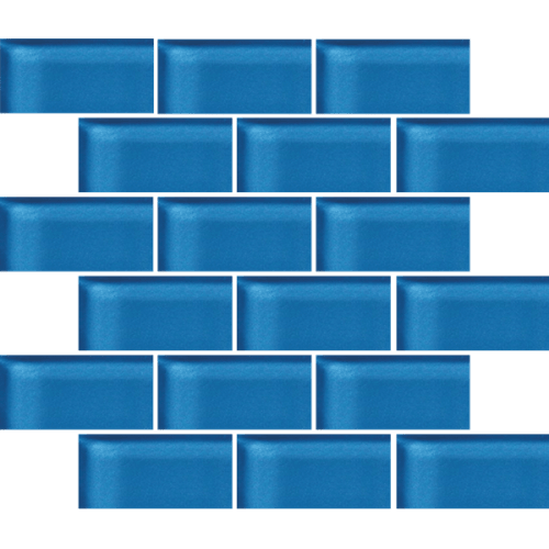 Glass Blox - Aegean 2"X4"