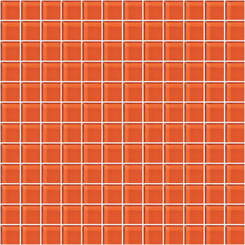 Glass Blox - Orange Sizzle 1"X1"