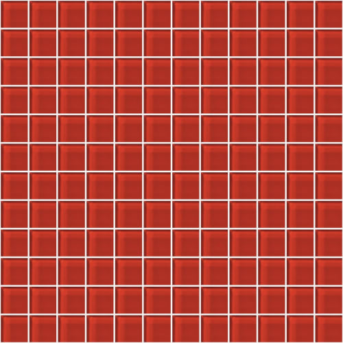 Glass Blox - Dazzle Red 1"X1"