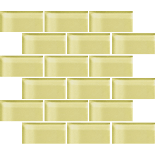 Glass Blox - Lemon Zest 2"X4"