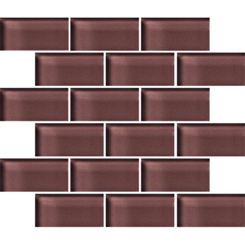 Glass Blox - Taupe Fog 2"X4"