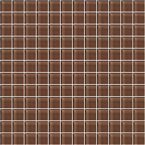 Glass Blox - Coffee 1"X1"