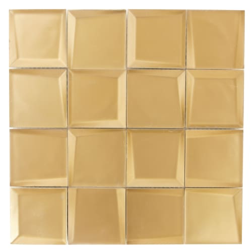 Sideview Glass - Gold 3"X3" Matte