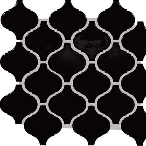 Color Wheel Retro - Black Arabesque