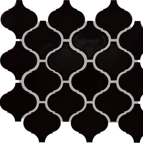 Color Wheel Retro - Matte Black Arabesque