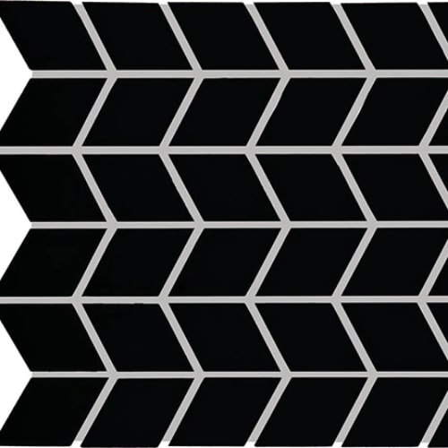 Color Wheel Retro - Matte Black Chevron