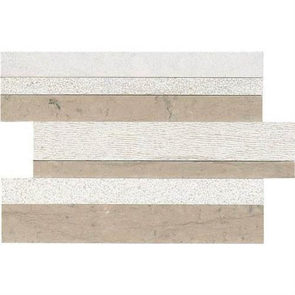 Ascend - Gray Virtue Random Modern Stack Mosaic