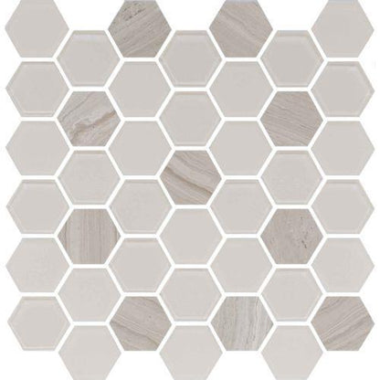 Exagon - Cream Hxp-2 - 2 X 2 Mosaic