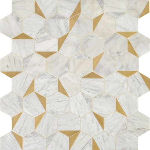 Lavaliere - Alluring WhiteBrass Illusionary