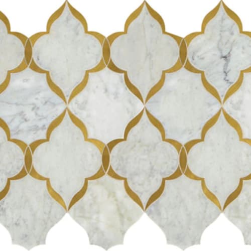Lavaliere - Carrara White Brass Kapali