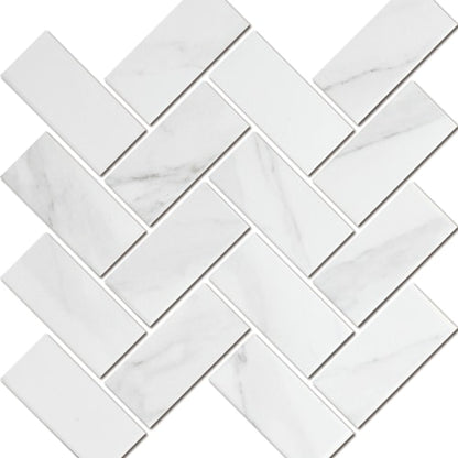 Carrara-White - Herringbone