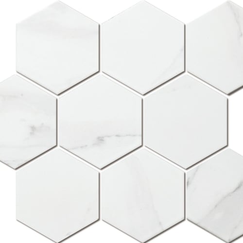 Carrara-White - Hexagon