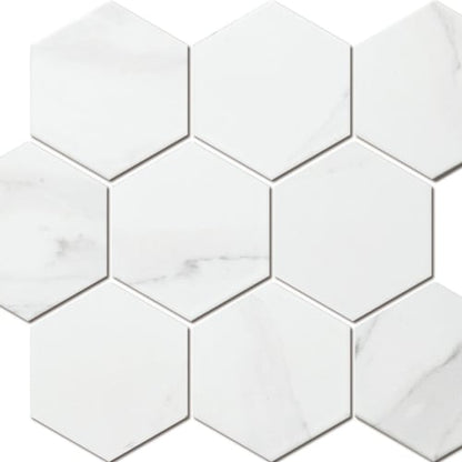 Carrara-White - Hexagon