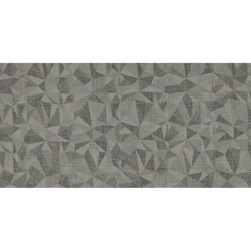 Fabric Art - Modern Kaleidoscope Ashen Steel Prism 12X24