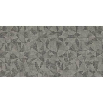 Fabric Art - Modern Kaleidoscope Ashen Steel Prism 12X24