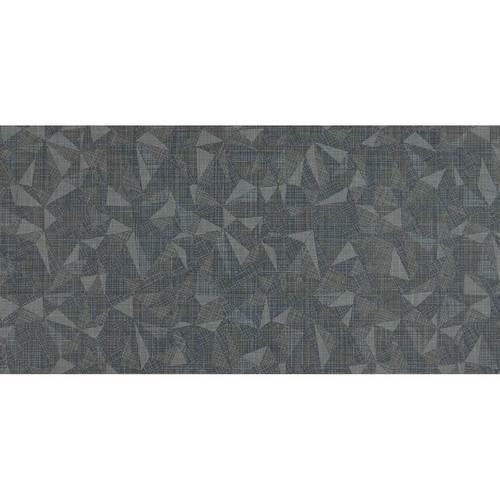Fabric Art - Modern Kaleidoscope Midnight Steel Prism 12X24