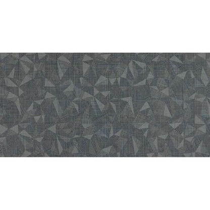 Fabric Art - Modern Kaleidoscope Midnight Steel Prism 12X24