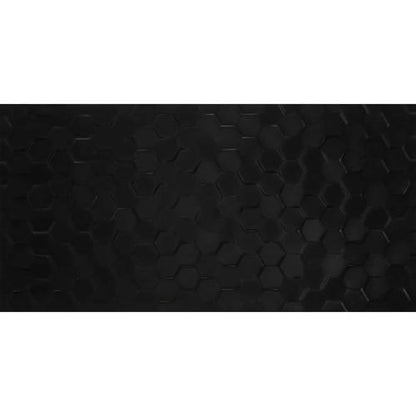 Multitude - Domino Black Hexagon 12X24