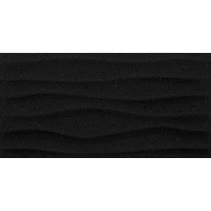 Multitude - Domino Black Wave 12X24