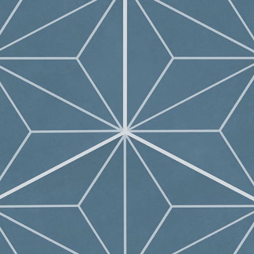 Scrapbook - Keepsake Blue Asanoha Hexagon
