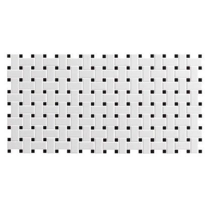 Hoop - White - 1 X 2 Mosaic