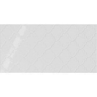 Showscape - Stylish White Arabesque 12X24