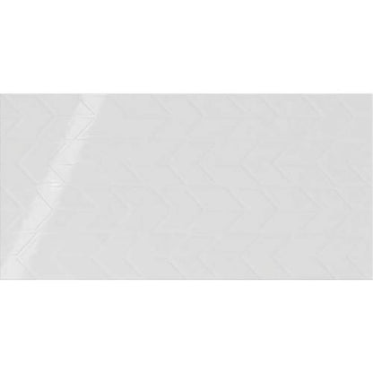Showscape - Stylish White Chevron 12X24