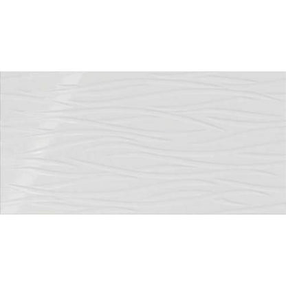 Showscape - Stylish White Brushstroke 12X24
