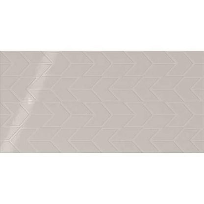 Showscape - Soft Gray Chevron 12X24